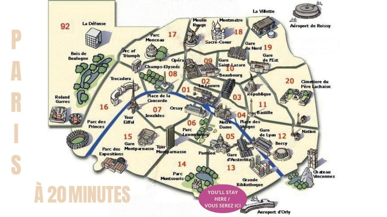 Appartement Cosy Au Calme A 20 Min De Paris Villejuif Eksteriør bilde